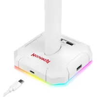Redragon Sceptre Pro Baltas HA300-W, Support pour casque, Blanc