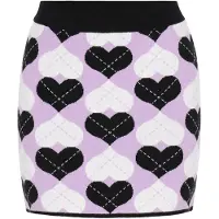 MyMo ROCKS Jupe lilas / noir / blanc