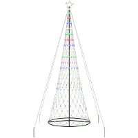 vidaXL Arbre de Noël LED multicolore, 400 cm, en métal, marque