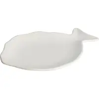 Gusta Teller Fisch 21,5x15,2cm Weiss, Assiettes, Blanc