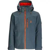 Spyder - Veste de ski imperméable et chaude - Copper Jacket Slate Blue pour Homme - Taille XL - Bleu