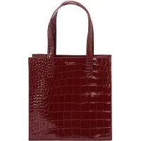 Ted Baker sac à main Wenonaa Croc Effect Icon Bag Wine bordeaux