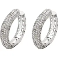 NAEMI Boucles d'oreilles argent / transparent