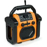Thomson Radio et enceinte de chantier - - Bluetooth - 30 Watts - Résistant aux éclaboussures - AUX in