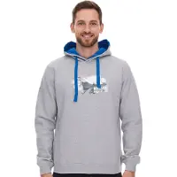 Green SYLT Sweat à capuche manches longues homme en coton imprimé « WINDSURF WORLD CUP SYLT » vert SYLT 0100-010 Gris