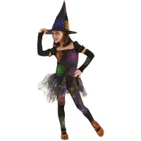 Rubies Spider Web Witch For Kids Costume Multicolore 8-10 Years Enfants