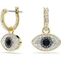 Swarovski Boucles d'oreilles bleu / or / noir / transparent