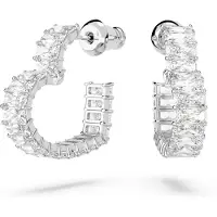 Swarovski Boucles d'oreilles 'Matrix' argent / transparent
