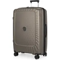 Hauptstadtkoffer Kotti - Grande valise extensible, valise à roulettes XL, valise trolley légère à 4 roulettes, coque rigide en PP durable, capacité de 23 kg, TSA, couleur champagne