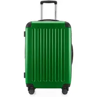 Hauptstadtkoffer Spree - Valise à roulettes 65 cm avec extension, valise rigide, valise enregistrée 20 kg 4 roulettes, valise rigide TSA, 74 L, verte