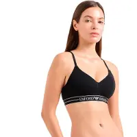 Emporio Armani Brassières EVERYDAY COTTON PADDED SOFT COUTOUR BRA femmes - Noir - EU M