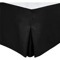 HOME LINGE PASSION Cache Sommier - - 180 X 200 Cm + 30 Cm - Noir
