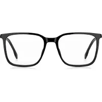 HUGO BOSS Monture optique en acétate noir avec insérer de logo métallique