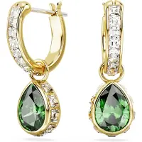 Swarovski Boucles d'oreilles 'Stilla' or / vert / transparent