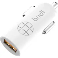 Budi - 1 chargeur de voiture USB avec indicateur LED