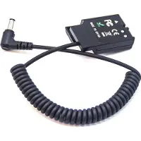 Caruba Nikon EN EL14 batterie factice entièrement décodée (câble à ressort) (Batterie de l'appareil photo), Alimentation pour appareil photo, Noir
