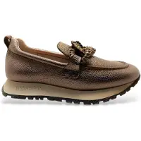 Hispanitas pour femme. HI254238 Mocassins en cuir Kansas Bolero taupe (41), Plat, 1 à 3 cm, Aucun, Casuel