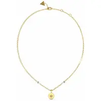 GUESS Monete JUBN02201JWYGT/U collier moderne plaqué or, (Acier inoxydable)