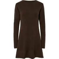 Pieces Robes en maille 'PCJunna' brun foncé