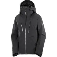 Salomon - Veste de ski isolante et légère en PrimaLoft - Brilliant 2.0 Jacket W Deep Black pour Femme - Taille S - Noir