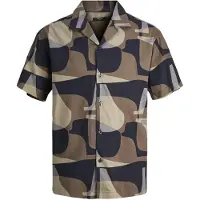 Jack & Jones 12255977 Short Sleeve Shirt Marron L Homme