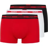 HUGO Boxers rouge sang / noir / blanc