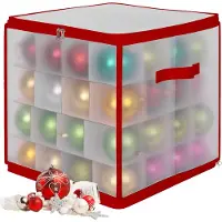 Relaxdays Weihnachtskugel Aufbewahrungsbox (1x, 36 x 36 x 36 cm)