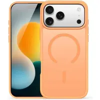 DUX iPhone 17 Pro - Ducis Yind Series mit Magsafe in Orange (Open Ring Version) (Apple iPhone 17 Pro), Coque pour téléphone portable, Orange