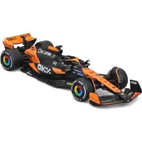 Bburago Véhicule F1 McLaren MCL38 Miami Piastri avec casque