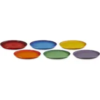 Le Creuset Set 6 dinner plates various colours