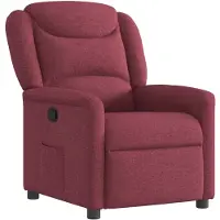 vidaXL Fauteuil relax rouge vin Tissu