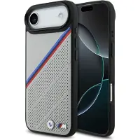BMW Case M Tricolore Metal Logo Magsafe Do Iphone 17 Air - Szare