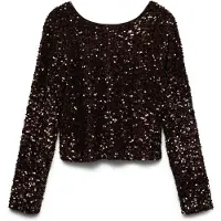 Vero Moda T-shirt 'LAILA' marron