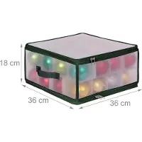 Relaxdays Weihnachtskugel Aufbewahrungsbox (36 cm, 1x)