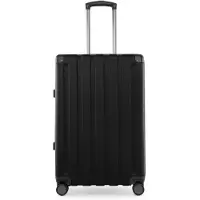Hauptstadtkoffer - Q-Damm - Valise moyenne à coque dure XL Extension trolley Valise de voyage à double roulettes à soufflet extensible Hardshell Suitcase expandable, TSA, 68 cm, 89 litres,Noir