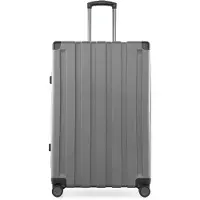 Hauptstadtkoffer - Q-Damm - Grande valise trolley à coque dure extension XXL, expandable Suitcase 77cm, 133 litres,Silver