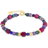 Luxenter Bracelet 'Asela' or / mélange de couleurs