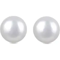 Luxenter Boucles D'oreilles Luxenter Essential En Argent 925 Et Perles Blanches Finies En Or Jaune 18k