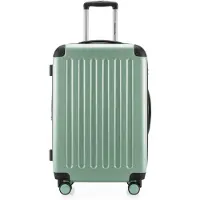 Hauptstadtkoffer Spree - Valise à roulettes 65 cm avec extension, valise rigide, valise enregistrable 20 kg 4 roulettes, valise rigide TSA, 74 L, menthe
