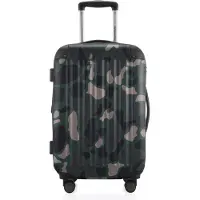 Hauptstadtkoffer - Spree - Bagage à main avec extension, valise sur roulettes, trolley avion valise rigide Hand Luggage TSA, 55 cm, Cabin Bag max 42 litres,Camouflage