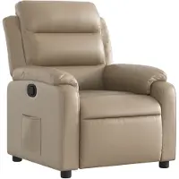 vidaXL Fauteuil relax cappuccino brun similicuir