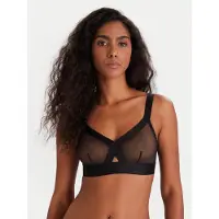 DKNY Sheers Triangle Cup Bra Noir M Femme