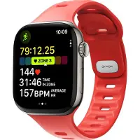 Nomad Bracelet Tempo en silicone pour Apple Watch | 44/45/46/49 mm - Wide fit - Coral