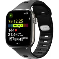 Nomad Bracelet Tempo en silicone pour Apple Watch | 44/45/46/49 mm - Wide fit - Black