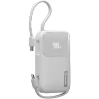 Alogic Tandem Powerbank - Fournit une alimentation fiable – Équipé de câbles USB-C et Lightning intégrés – Peut charger deux appareils simultanément tout en étant lui-même rechargé