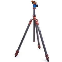3 Legged Thing Pro 2.0 Winston Carbon tripod & AirHed Pro Bronze (Carbone), Trépied, Bronze, Gris