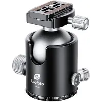 Leofoto Tête à bille HB-70 avec plaque de fixation rapide QP-70N (Tête sphérique), Tête de trépied, Noir