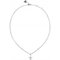 GUESS Monete JUBN02201JWRHT/U collier en acier moderne, (Acier inoxydable, Cristallin, 40 - 45 cm)