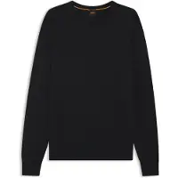 BOSS Pull en maille de coton à logo brodé