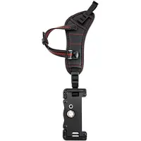 JJC HS PRO1P Hand Grip Strap (incl. Quick Release U Plate for Video) Rouge (Dragonne), Sangle pour appareil photo, Rouge
